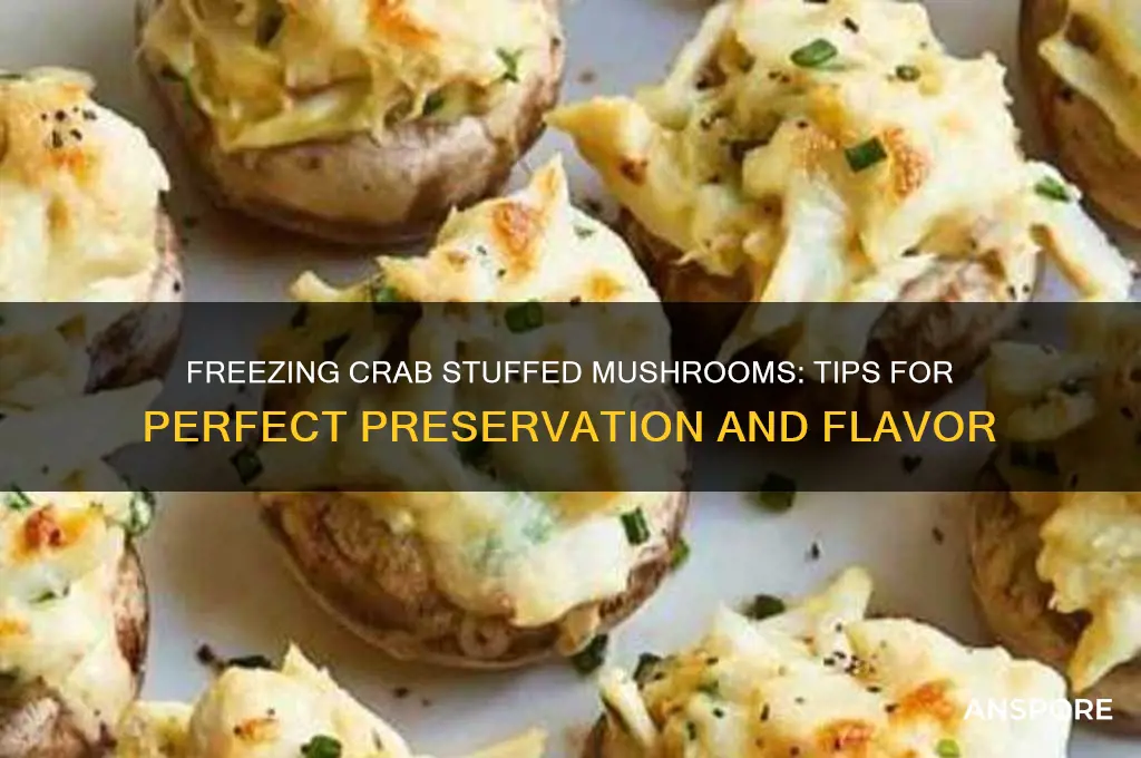 can i freeze crab stuffed mushrooms