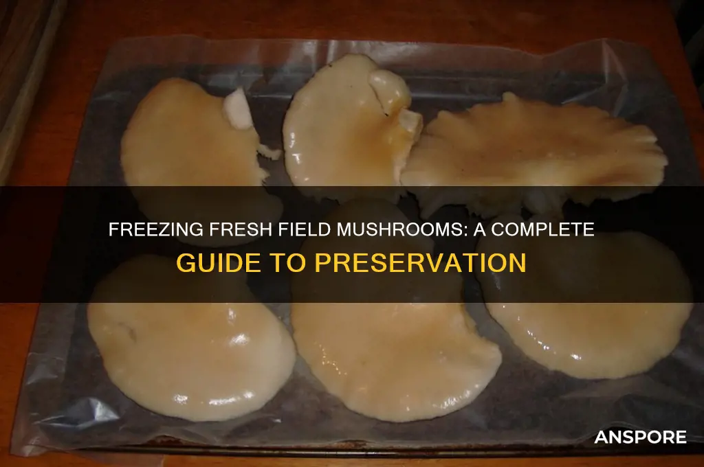 can i freeze fresh field mushrooms