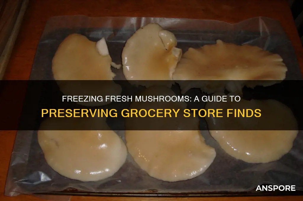 can i freeze fresh mushrooms from the grocery store