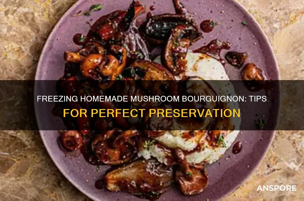 can i freeze homemade mushroom bourguignon