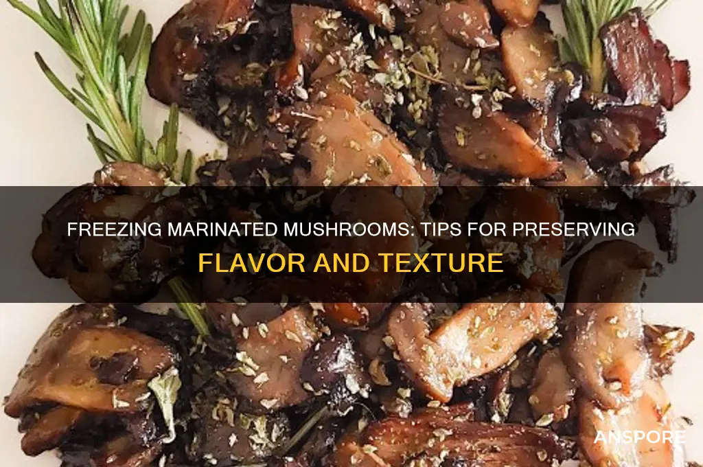 can i freeze marinated mushrooms