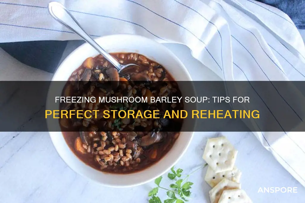 can i freeze mushroom barley soup