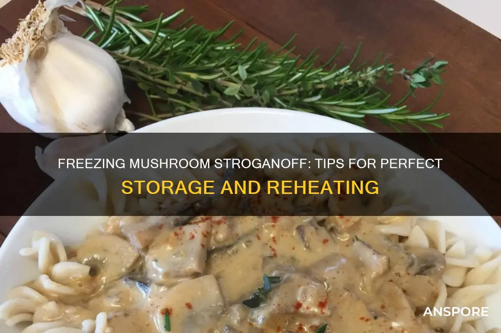 can i freeze mushroom stroganoff