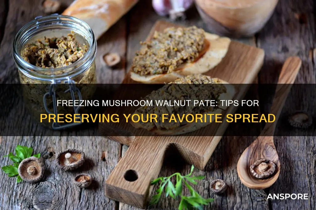 can i freeze mushroom walnut pate