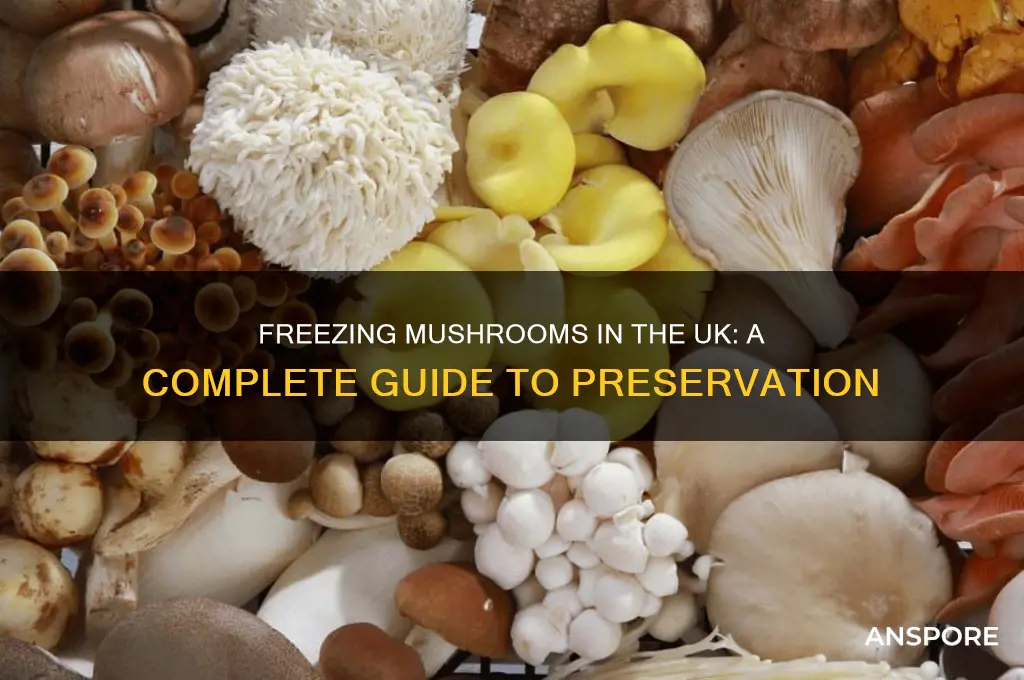can i freeze mushrooms uk