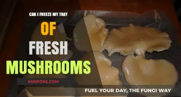 Freezing Fresh Mushrooms: A Guide to Preserving Your Tray