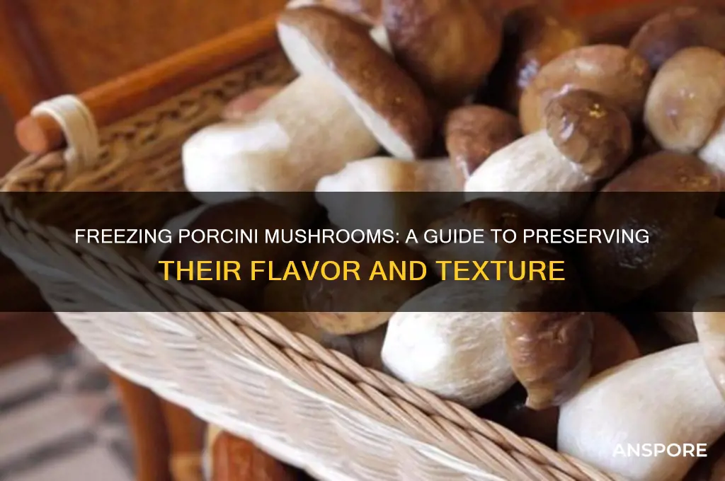 can i freeze porcini mushrooms