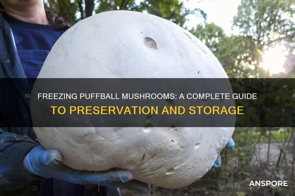 can i freeze puffball mushrooms