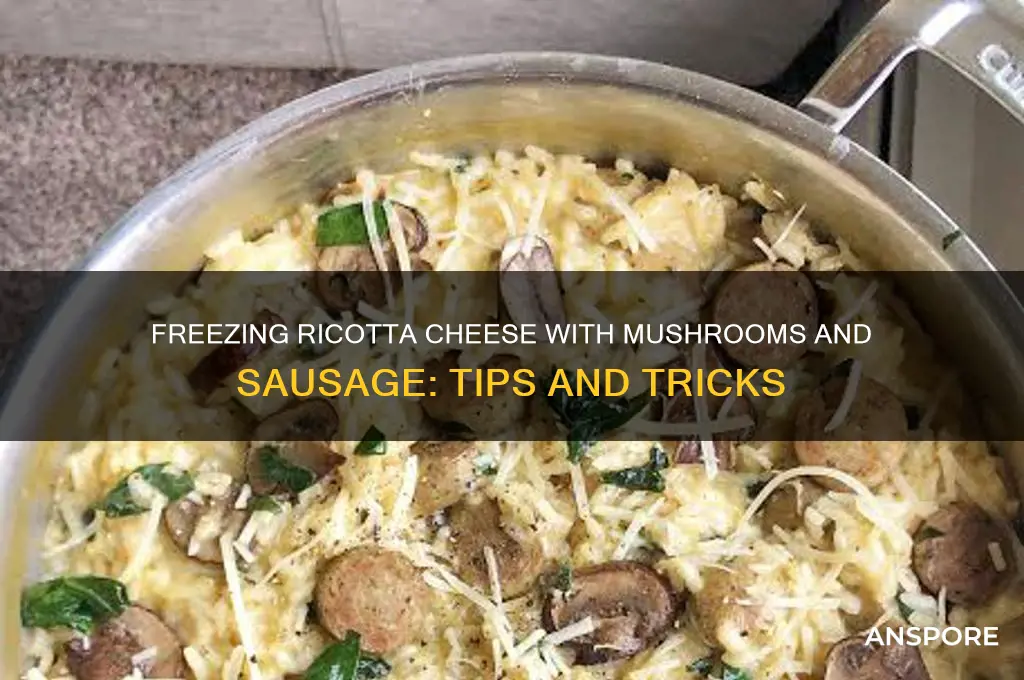 can i freeze ricotta cheese with mushrooms and sausage