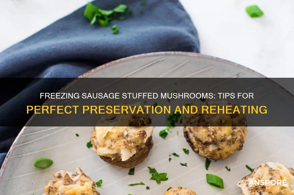 can i freeze sausage stuffed mushrooms