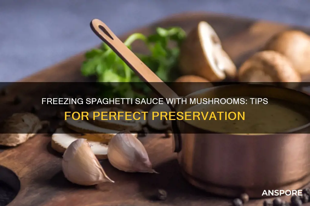 can i freeze spaghetti sauce with mushrooms