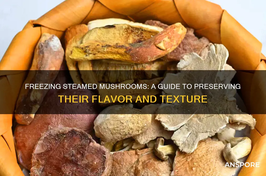 can i freeze steamed mushrooms