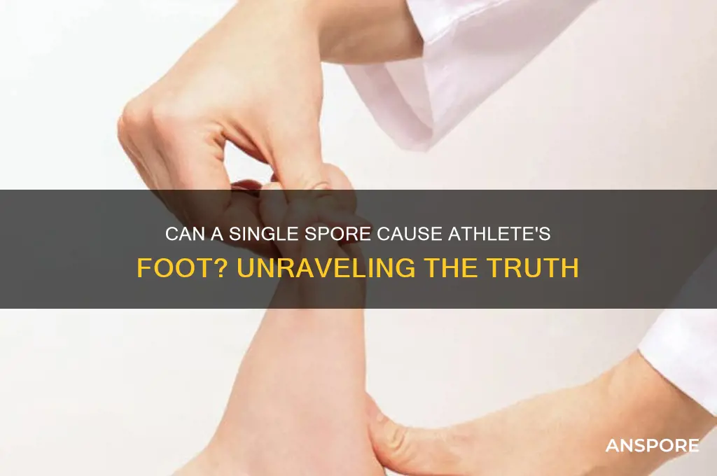 can i get athletes foot from 1 spore