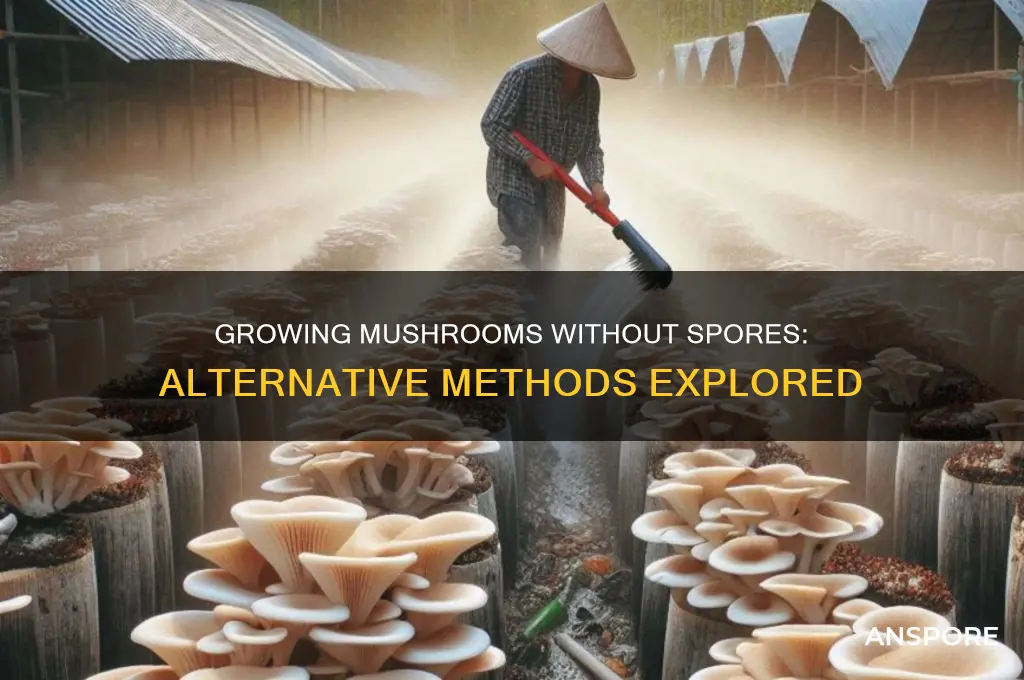 can i grow shrooms without spores