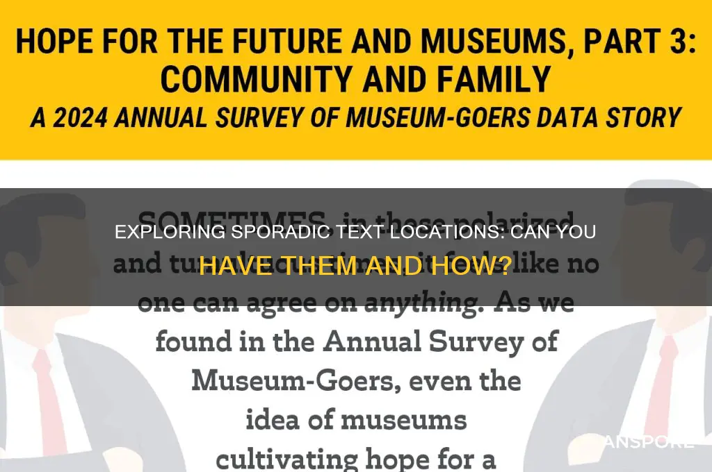 can i have spor text locations