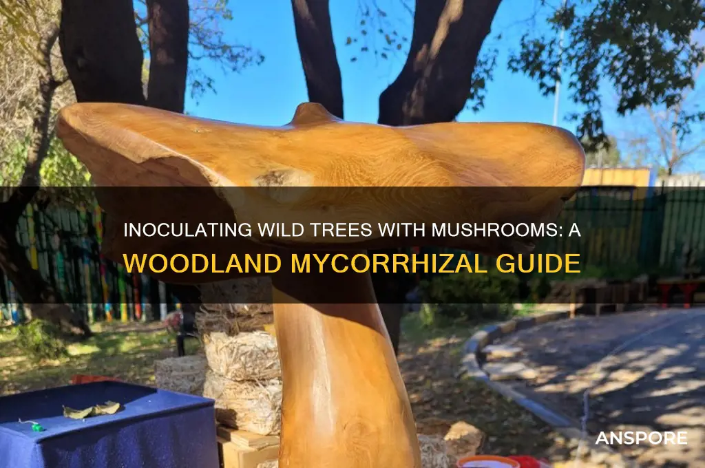 can i inoculate trees in the woods with mushrooms