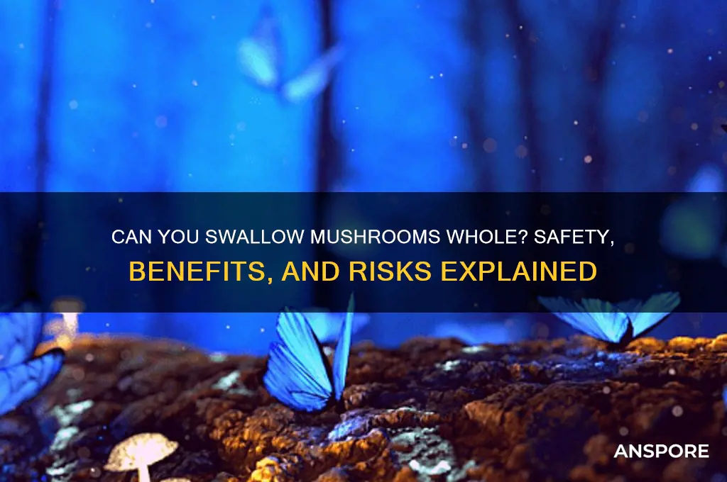 can i just swallow mushrooms