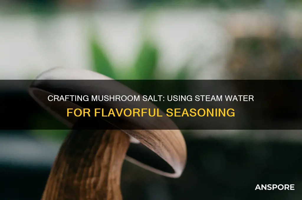 can i mak mushroom salt with steam water