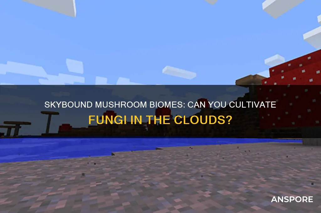 can i plant mushroom biome in sky