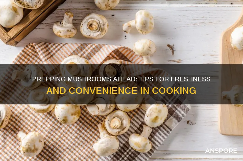 can i prep mushrooms ahead of time
