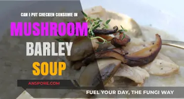 Enhance Mushroom Barley Soup with Chicken Consommé: A Flavorful Twist