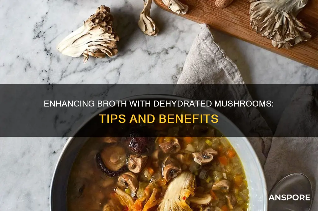 can i put dehydrated mushrooms in broth