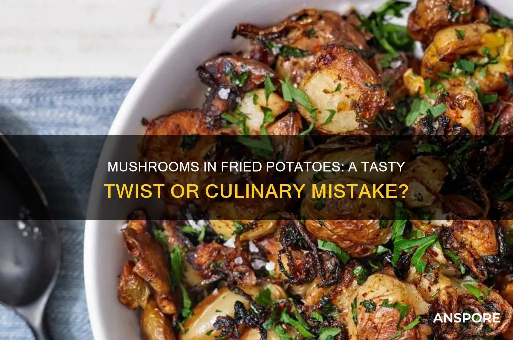 can i put mushrooms in fried potoatoes