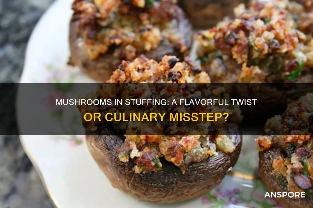 can i put mushrooms in stuffing