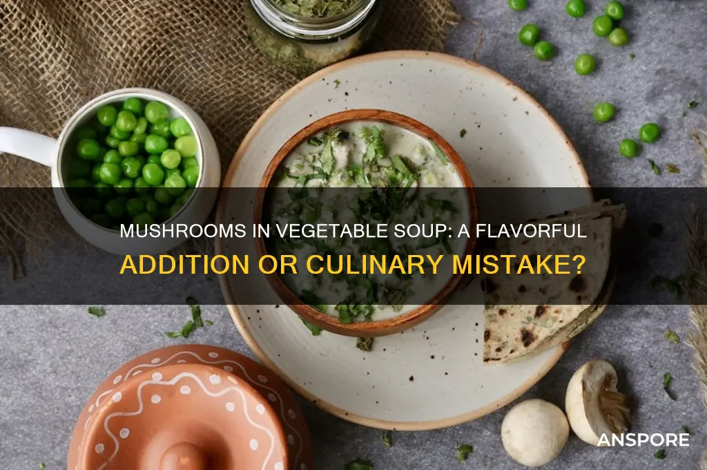 can i put mushrooms in vegetable soup