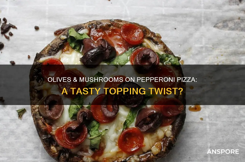 can i put olives & mushrooms on pepperoni pizza