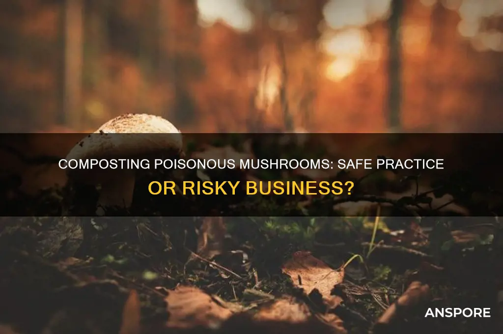 can i put poisonous mushrooms in my compost