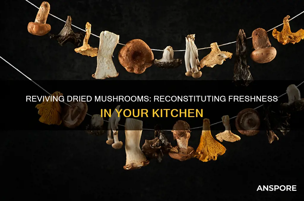 can i reconstitute fresh mushrooms that have dried out