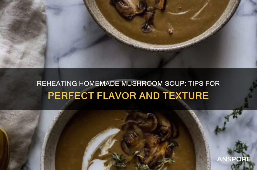 can i reheat homemade mushroom soup