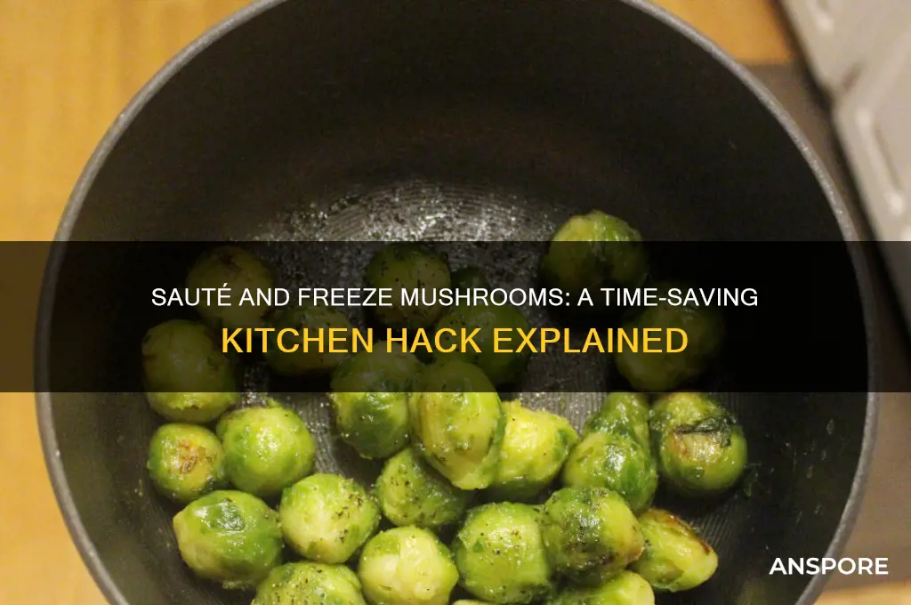 can i saute and then freeze mushrooms