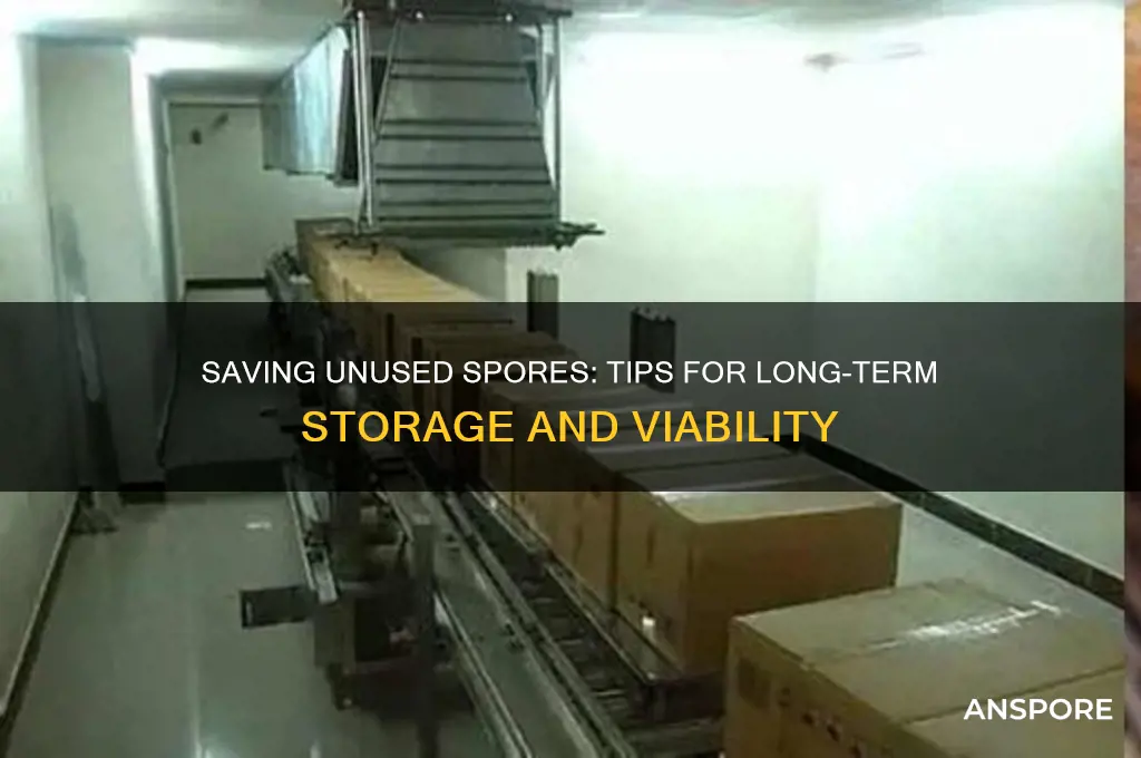 can i save unused spores for later