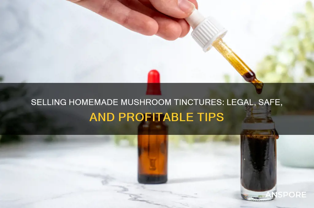 can i sell homemade mushroom tincture