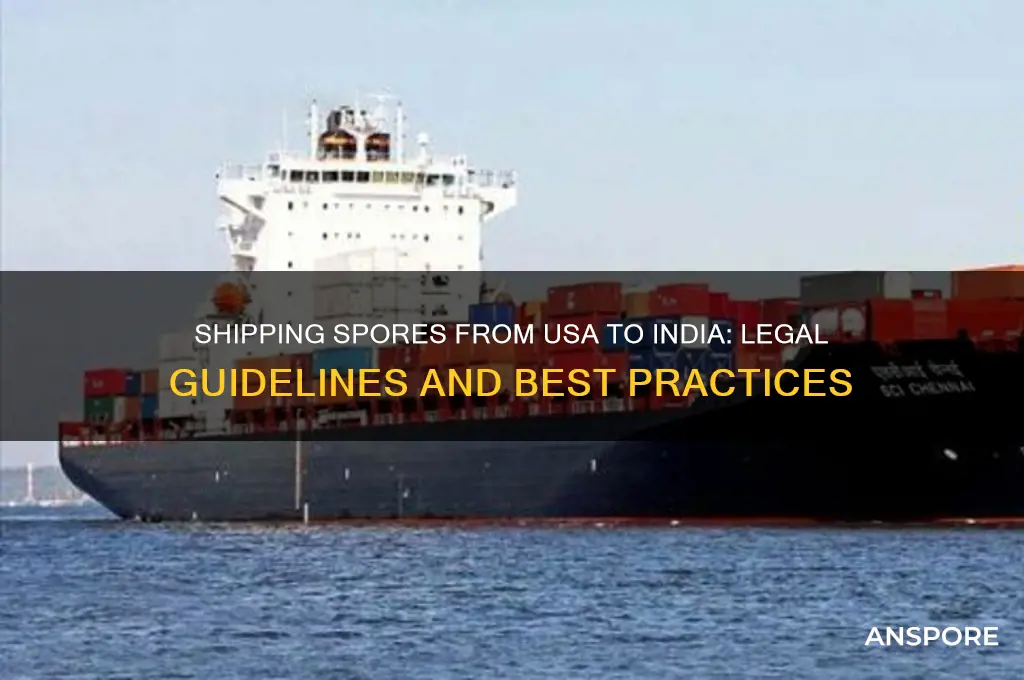 can i ship spores from us to india