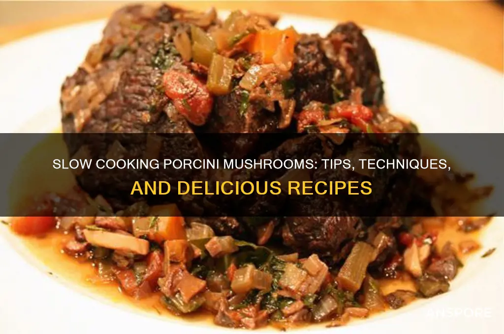 can i slow cook porcini mushrooms