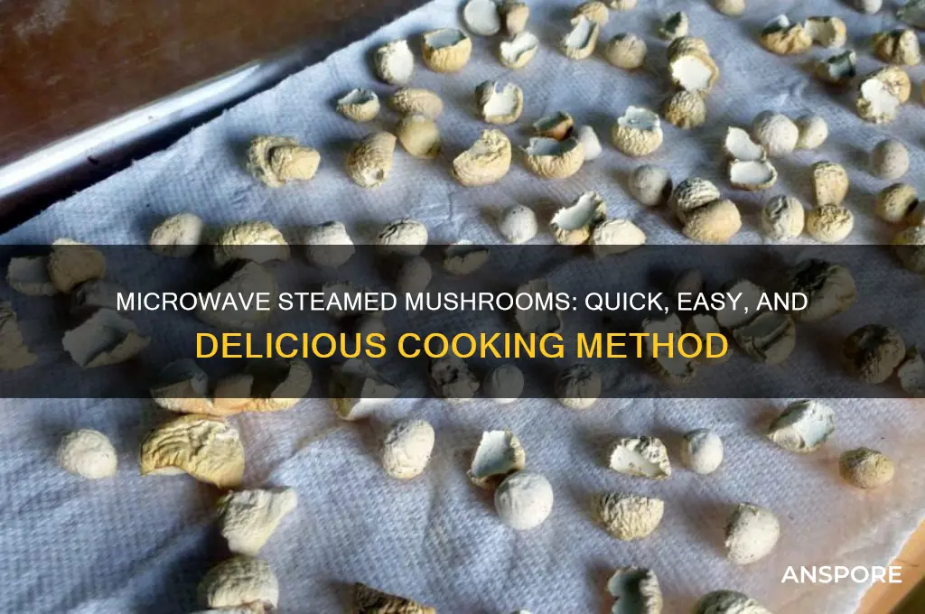 can i steam mushrooms in the microwave