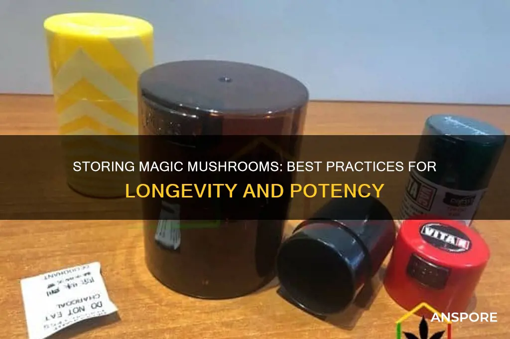 can i store magic mushrooms
