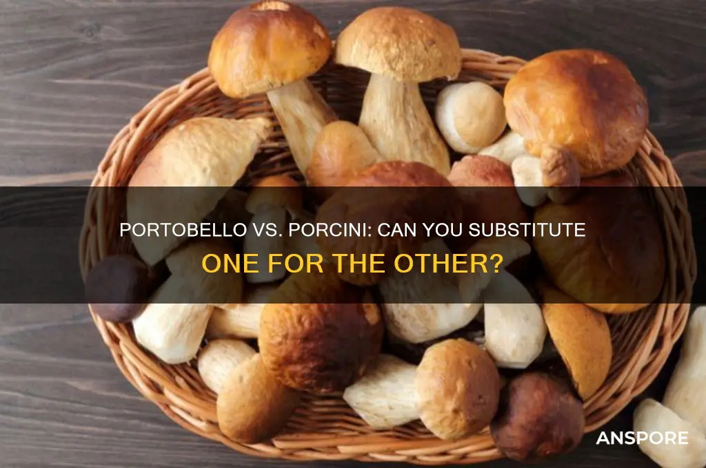 can i substitute portobello mushrooms for porcini