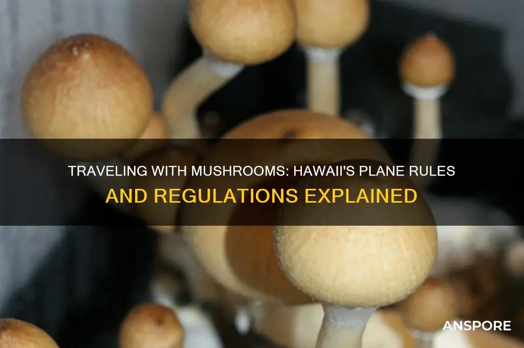 can i take mushrooms to hawaii in a plane
