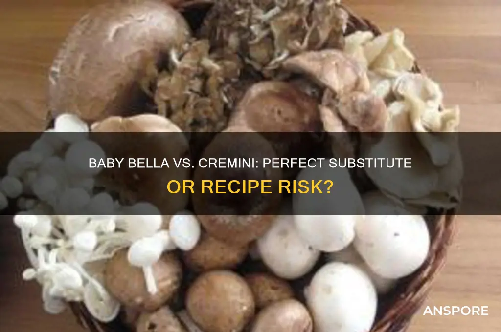 can i use baby bella mushrooms instead of cremini