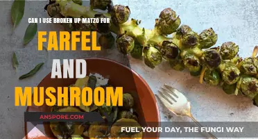 Using Broken Matzo for Farfel and Mushroom Recipes: A Creative Solution