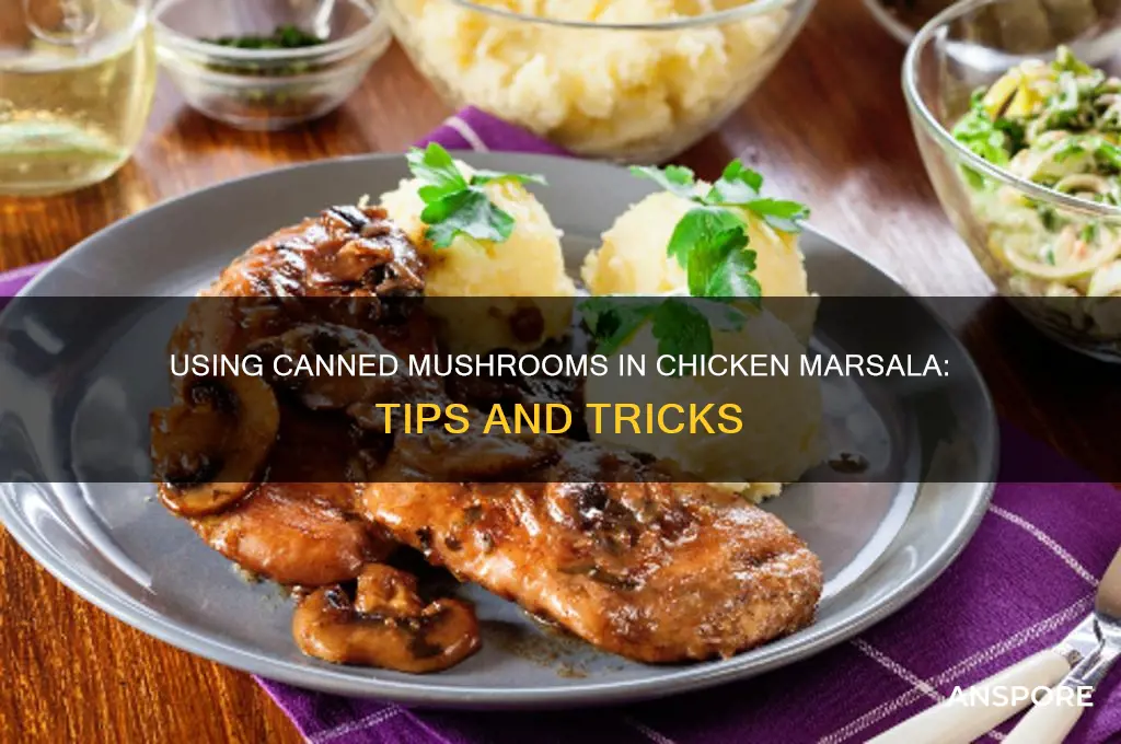 can i use canned mushrooms for chicken marsala