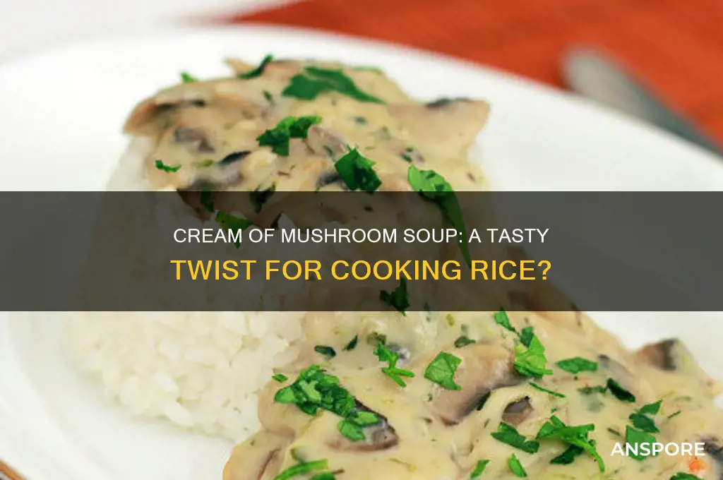 can i use cream of mushroom soup to make rice