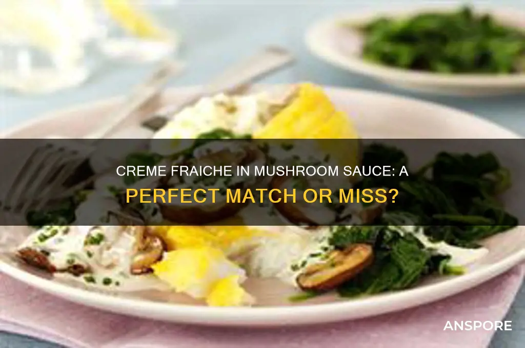 can i use creme fraiche in mushroom sauce