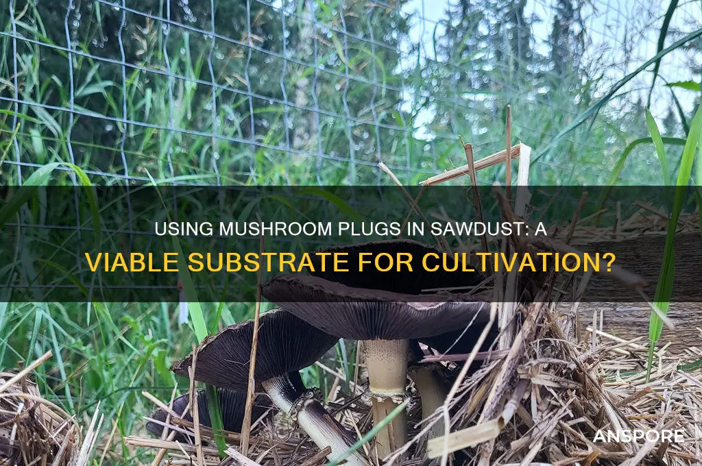 can i use mushroom plugs in sawdust