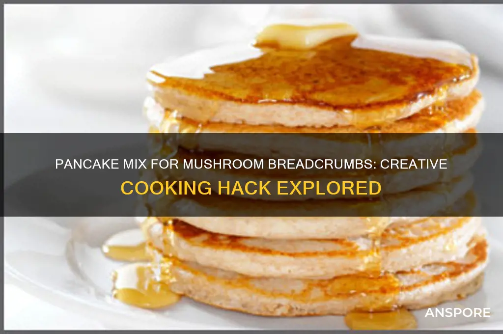 can i use pancake mix to bread mushrooms