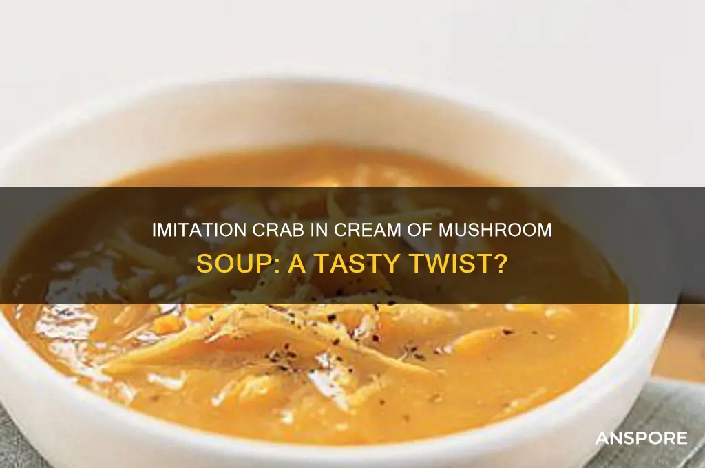 can imitation crab be used in cream of mushroom soup